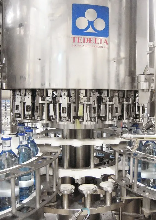 Tedelta CAR-1010 rotary capping machine with multiple capping heads